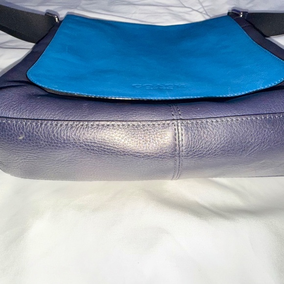 Coach Sullivan Small Messenger Sport Calf Leather Midnight/Denim F72108 - Picture 13 of 13